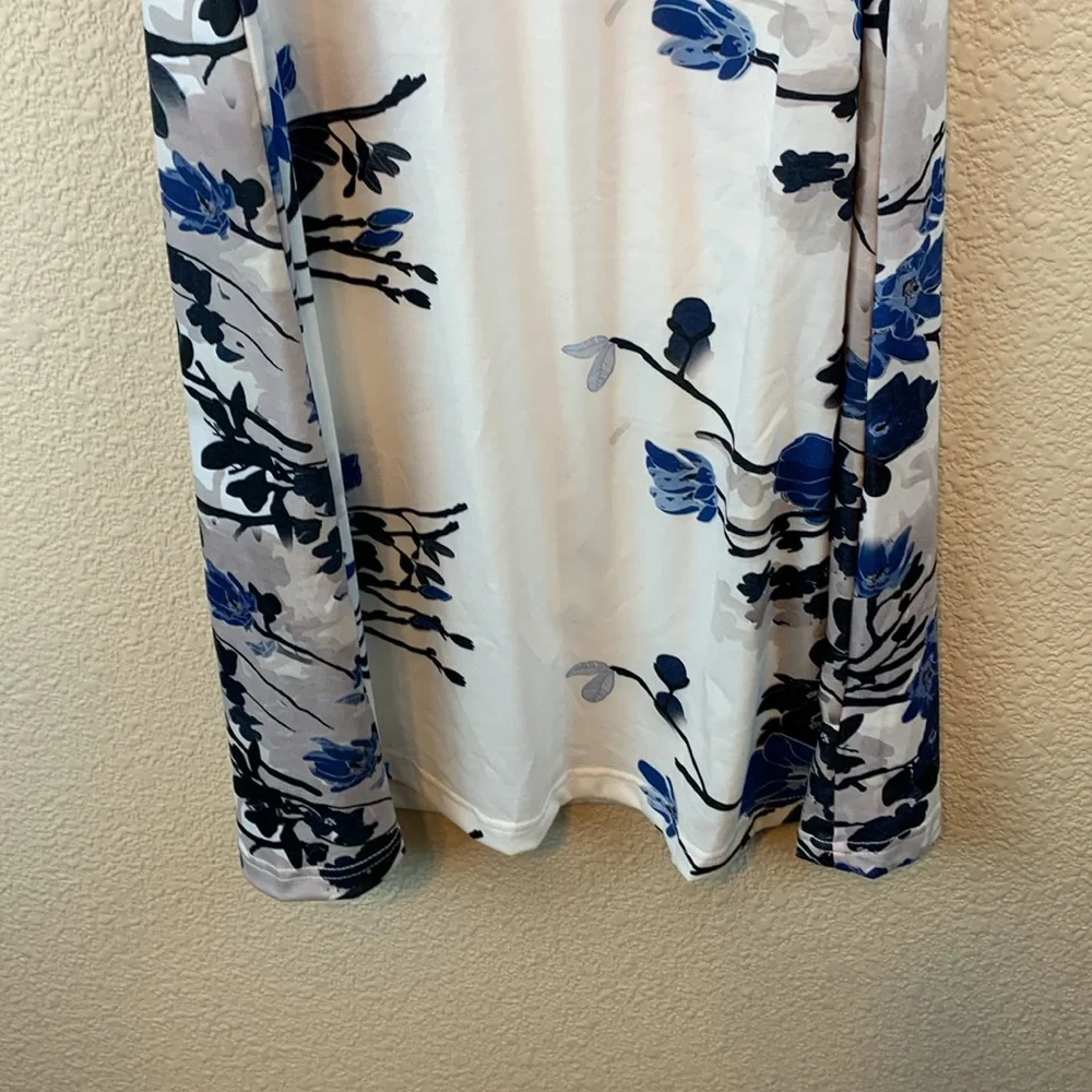 Floral dress sz XL casual vacation flowers boho resort mini dress beach coverup